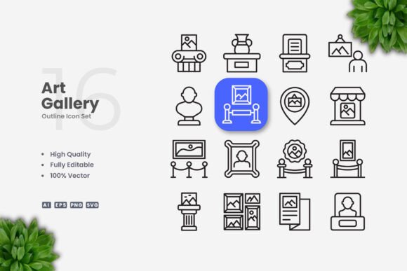 Art Gallery: A Simple and Clean Graphic Design Asset for Modern Branding