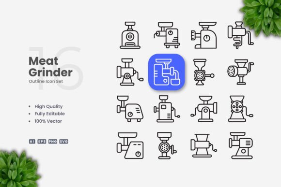 Meat Grinder Icons: Essential Graphics for Modern Content Design