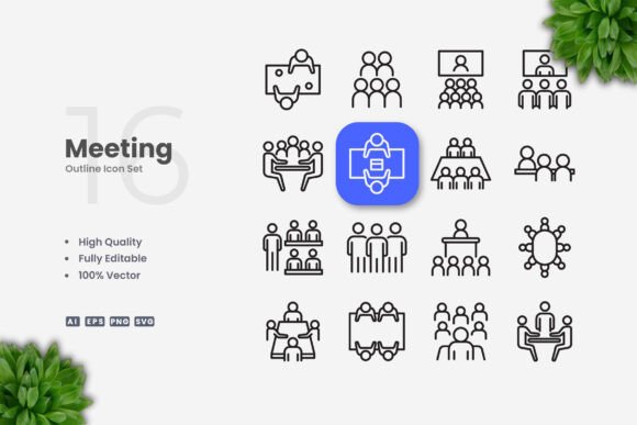 Meeting Icons: Modern Graphics for Local Brand Identity