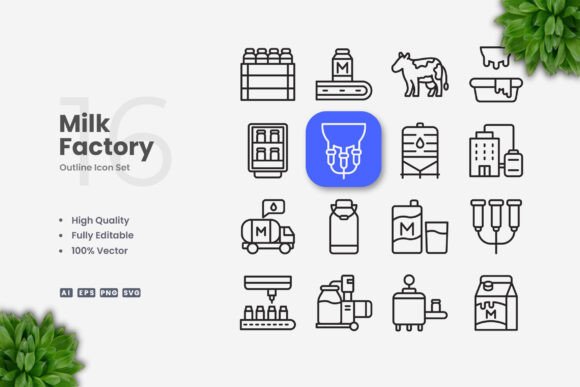 Milk Factory Icons: A Review for Digital Graphics and Icons Sellers