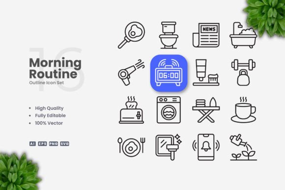 Morning Routine Icons: A Practical Graphics Review for Sellers