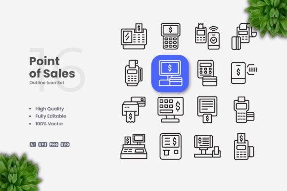 Point of Sales Icons: A Review for Modern Graphics and Icons