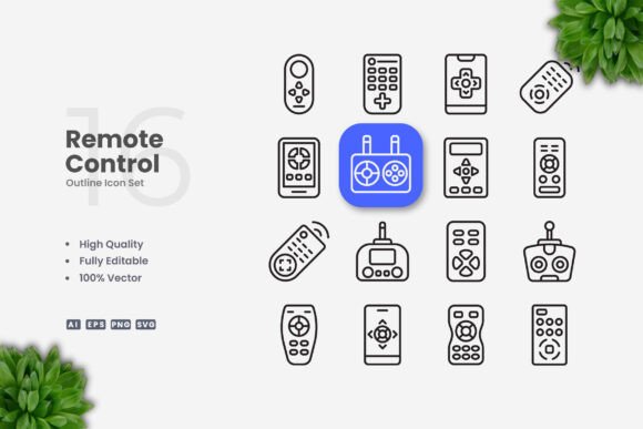 Remote Control Icons Embroidery Review