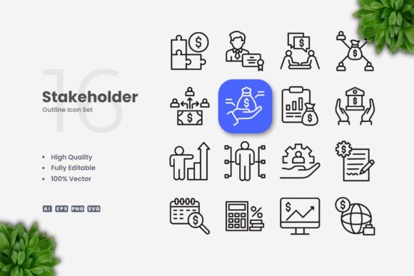 Stakeholder Icons: A Versatile Graphic Design Asset for Local Branding