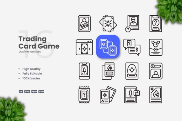 Trading Card Game Icons Review for Embroidery Projects