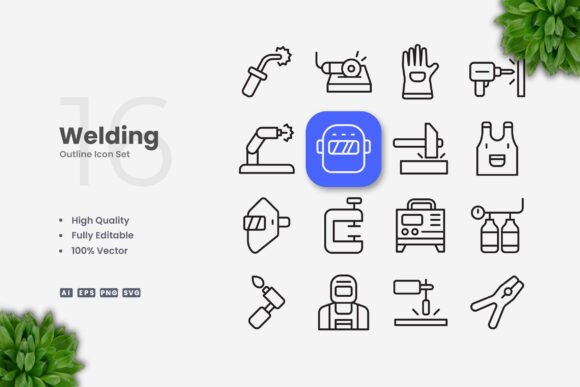 Welding Icons for Embroidery Projects